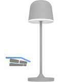 EGLO Tischleuchte Mannera Akku grau