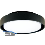 MCLED Wand-/ Deckenleuchte Andromede R 4000 K schwarz