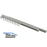 Kleiderb�gelhalter-Auszug 405 mm Aluminium natur