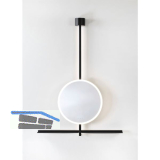 DOMUS LINE LED-Spiegel IO-S D-Motion Aluminium schwarz