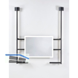 DOMUS LINE LED-Spiegel IO-D D-Motion Aluminium schwarz