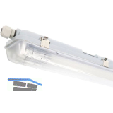 LED`S LIGHT Feuchtraum- Wannenleuchte FRWL1.2 L: 1260 mm, 2x14W grau