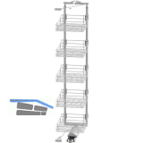 VS TAL Gate Hochschrankauszug Set Classic 1700 - 1950 mm KB 450 mm Silber