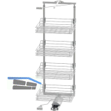 VS TAL Gate Hochschrankauszug Set Classic 1450 - 1700 mm KB 600 mm Silber