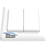 SIRO PushPower Schalter Standard 55 4-fach wei�