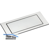 EVOline BackFlip, 2 Stk. Schukosteckdosen, USB-C-Charger, Glas wei� matt