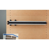 SERVETTO Self System Krawattenhalter Modell A Aluminium/Kunststoff schwarz