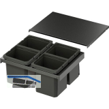 VS ENVI Flex XS-256 Abfalltrennsystem KB 600 mm 4 x 7 Liter Lava