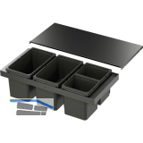 VS ENVI Flex XS-256 Abfalltrennsystem KB 900 mm 2 x 16/2 x 7 Liter Lava