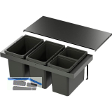 VS ENVI Flex Abfalltrennsystem KB 900 mm 2 x 22/2 x 10 Liter Lava