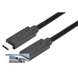 Datenkabel USB-C auf USB-C 1000 mm schwarz