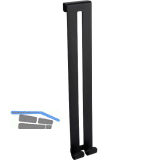 Duschwandhaken Heros 2 Haken, H�he 208 mm, schwarz matt