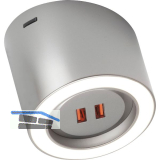 DOMUS LINE Unterbauleuchte UNIKA D-Motion WAVE USB-Charger, Edelstahl Effekt