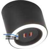 DOMUS LINE Unterbauleuchte UNIKA D-Motion WAVE USB-Charger, schwarz
