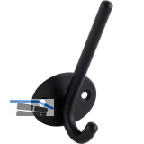 Huthaken Eleon, Breite 52 mm, H�he 103 mm, Stahl schwarz matt