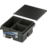 VS ENVI Flex XS-216 Abfalltrennsystem KB 500 mm 2 x 6/1 x 10 Liter Lava