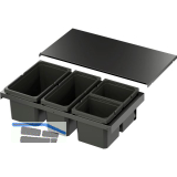 VS ENVI Flex XS-216 Abfalltrennsystem KB 800 mm 1 x 13/1 x 10/2 x 6 Liter Lava