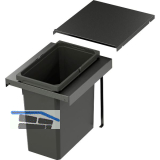 VS ENVI Flex Pro Abfalltrennsystem KB 400 mm 1 x 28 Liter Lava