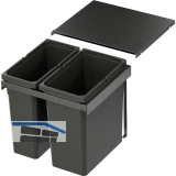 VS ENVI Flex Pro Abfalltrennsystem KB 500 mm 1 x 28/1 x 21 Liter Lava