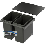 VS ENVI Flex Pro Abfalltrennsystem KB 600 mm 2 x 28 Liter Lava