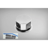 EKOTECH Steckdose ET-115 3xSchuko, USB A+C-Charger, Edelstahl Effekt