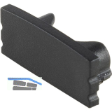 BILTON Endkappe BLine-S ON schwarz