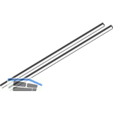 L&S Leuchte Linear Lite Track schwarz, 2 Stk.