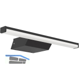 EGLO Spiegelleuchte Regello-Z 600 mm schwarz