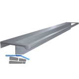 ARREDA Geschirrtuchhalter f�r grifflose Fronten 520 mm Edelstahl-Effekt