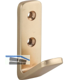 Mantelhaken Enyo Breite 20 mm, H�he 63 mm, Zinkdruckguss messing matt