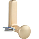 Mantelhaken Eryx Breite 25 mm, H�he 62 mm, Zinkdruckguss messing matt