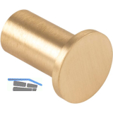 Mantelhaken Erato 22 mm, T 29 mm, Messing matt