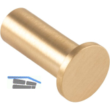 Mantelhaken Erato 22 mm, T 39 mm, Messing matt