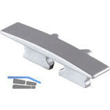 BILTON Endkappe BLine-S IN mit Bohrung, alufarbig