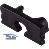 BILTON Endkappe BLine-S ON mit Bohrung, schwarz