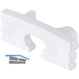 BILTON Endkappe BLine-S ON mit Bohrung, wei�