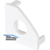 BILTON Endkappe BLine-S COR mit Bohrung, wei�