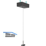 EGLO Line48V Slim Track Abh�ngung mit Baldachin schwarz