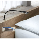 L&S Bettpaneelleuchte Area Light mit Dimmfunktion, schwarz, 24 V/DC