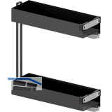 VS SUB Rack Unterschrankauszug Essentio KB 200 mm Lava