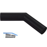 Bar-Reling Eckverbinder 135 Grad, f�r Rohr-� 38 mm, Stahl, Schwarz beschichtet