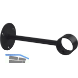 Bar-Reling Wandst�tze gerade f�r Rohr-� 38 mm, T 175,5 mm, Schwarz beschichtet