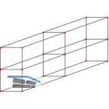 ALUMIS Smartcube Eckknoten-Set h�ngend 4-fach schwarz