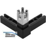 ALUMIS Smartcube Eckknoten 3s Zamak schwarz