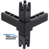 ALUMIS Smartcube Eckknoten 4s Zamak schwarz