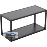 ALUMIS Regal-Set ALUMIS Smartcube 900 x 350 mm Alu schwarz/Spanplatten schwarz