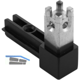 ALUMIS Smartcube-Smartframe Eckknoten 2s Zamak schwarz