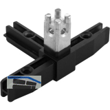 ALUMIS Smartcube Eckknoten 4sh Zamak schwarz