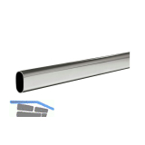 Schrankrohr oval 3000 mm auf Ma� St�rke 1,2 mm Stahl verchromt