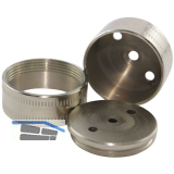 Wandscheiben 3-teilig 28 mm Messing vernickelt